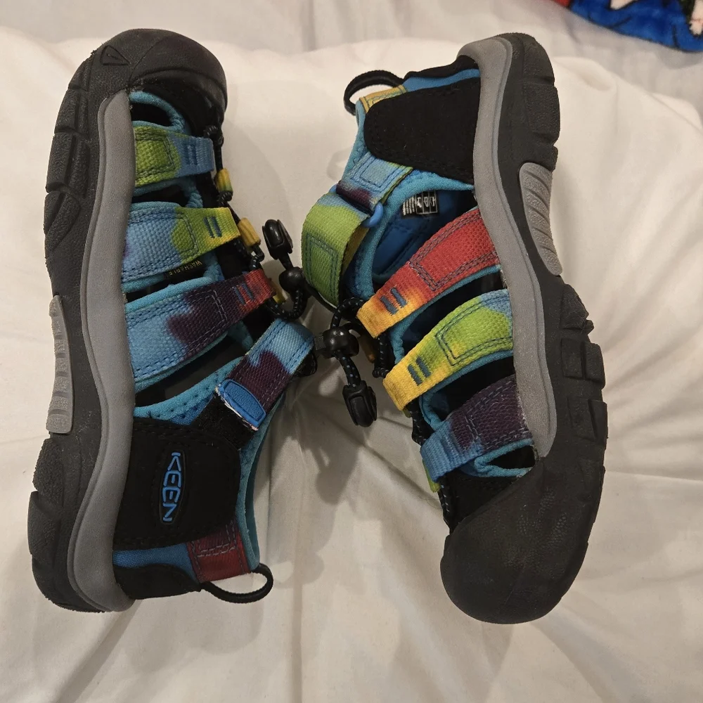 Keen Black and Blue Outdoor Sandals with‎ Velcro Closure